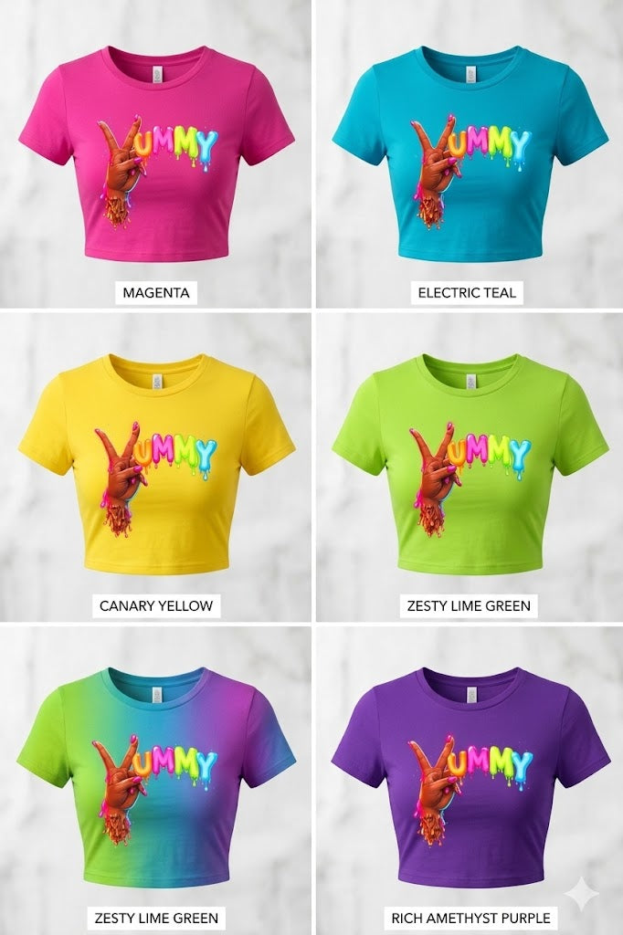 2YUMMY CROP T-SHIRTS